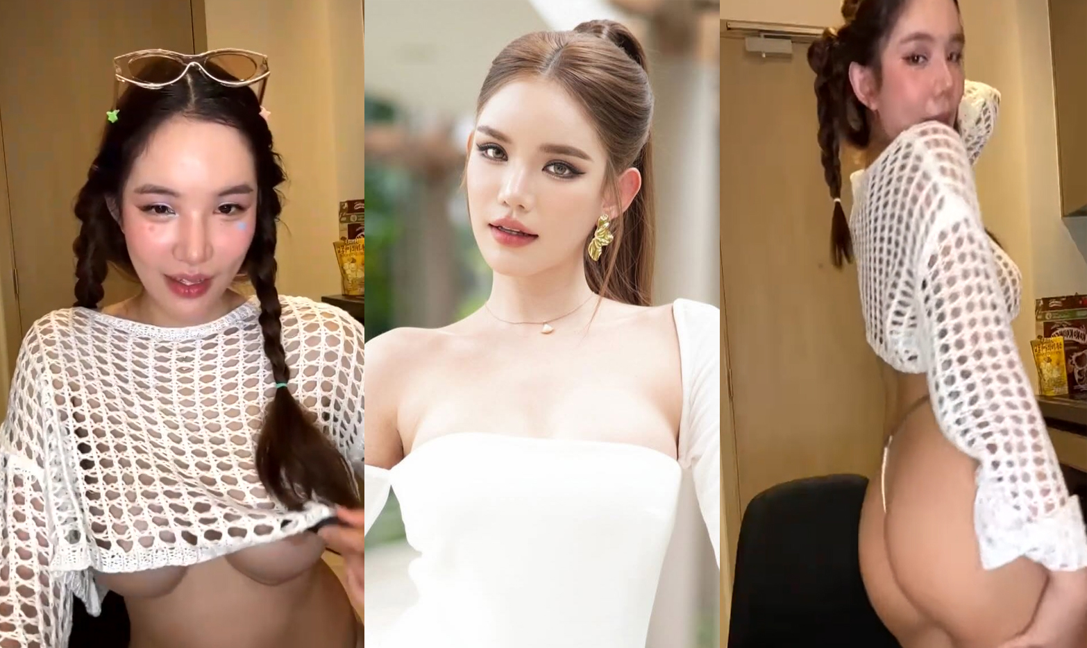 น้องบี๋สุพรรณีกับเสื้อตาข่ายยั่วๆ